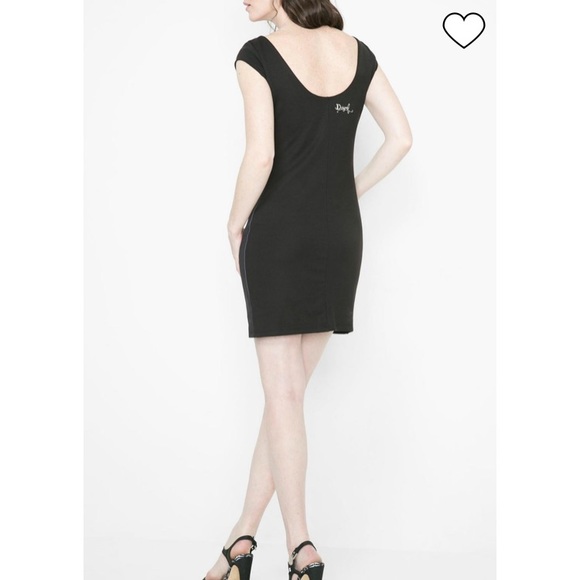 ❄️2/$50❄️ ⭐️HOST PICK!⭐️ DESIGUAL Anael Pinafore Dress - NEW with tags Lg/XL - Picture 3 of 5